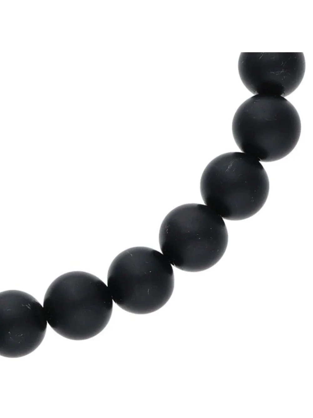 Chrome Hearts 8 Bead Bracelet 8 Matte Onyx